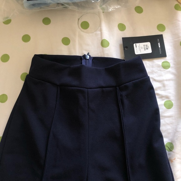 Victoria High Waisted Dress Pants - Navy - Picture 2 of 5